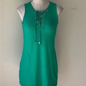 Tommy Bahama Green Lace-Up Dress